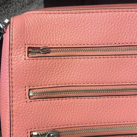 Rebecca Minkoff pink purse with silver chain. - Picture 6 of 6